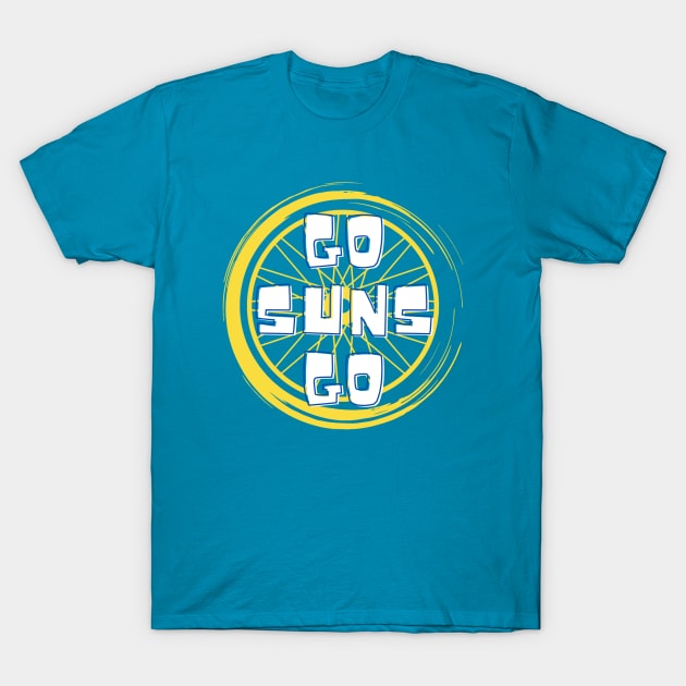 Sun Wheelers 'Go' Logo T-Shirt by Virginia Sun Wheelers